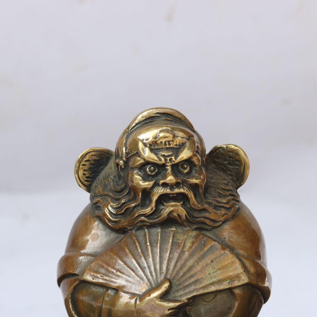 銅製 仏像 天師鐘馗仏像 茶道茶寵 鎮宅 辟邪 開運 風水 招財
