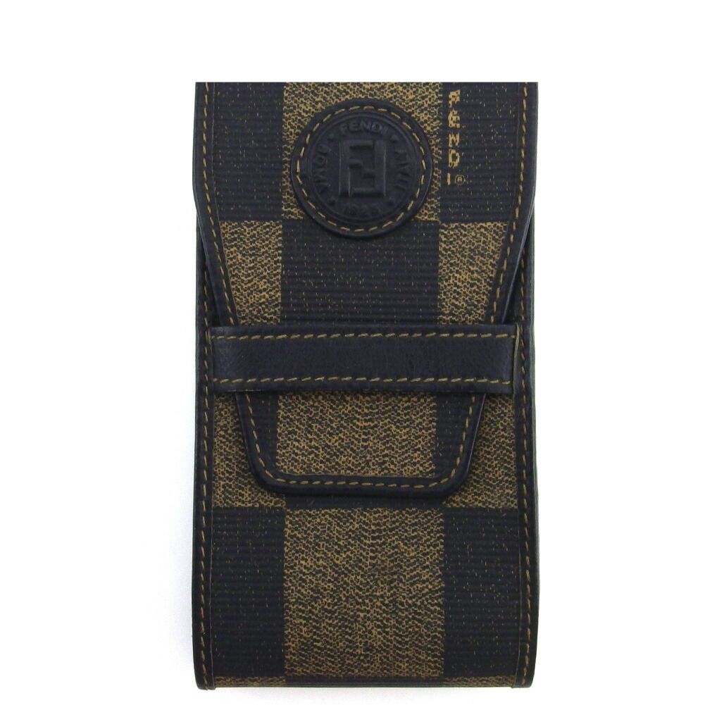 フェンディ FENDI シガレットケース ペカン ブラック ベージュ レディース