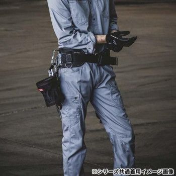 綿100％カーゴパンツ グレー