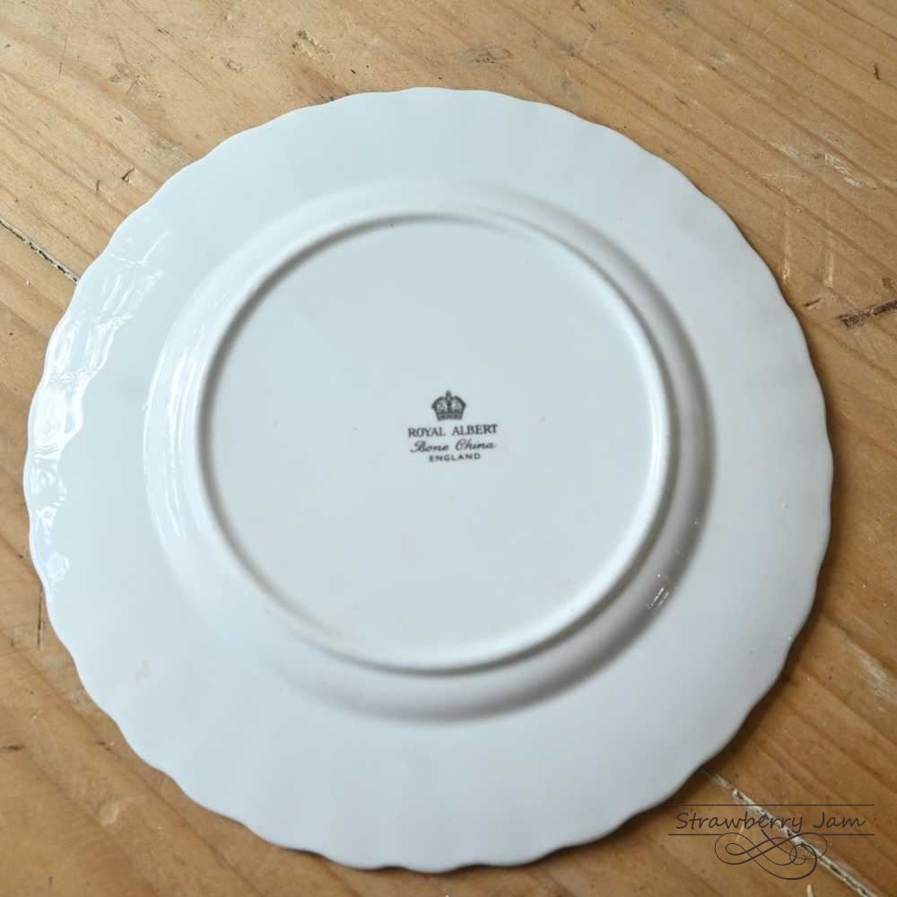  L 3710-202-2 英国アンティーク ROYAL ALBERT C-S ロイヤルアルバート カップ＆ソーサー ケーキ皿 イギリス 耐熱ミトン ティーカップ ソーサー コーヒー ティーカップ