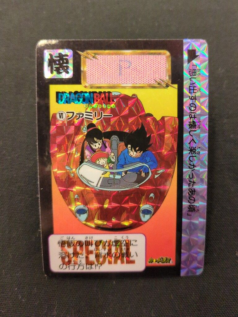 バンダイ ドラゴンボール| カードダス めちゃんこプロジェクト|単品 1993年4月 17号 ファミリー P Ⅵ
