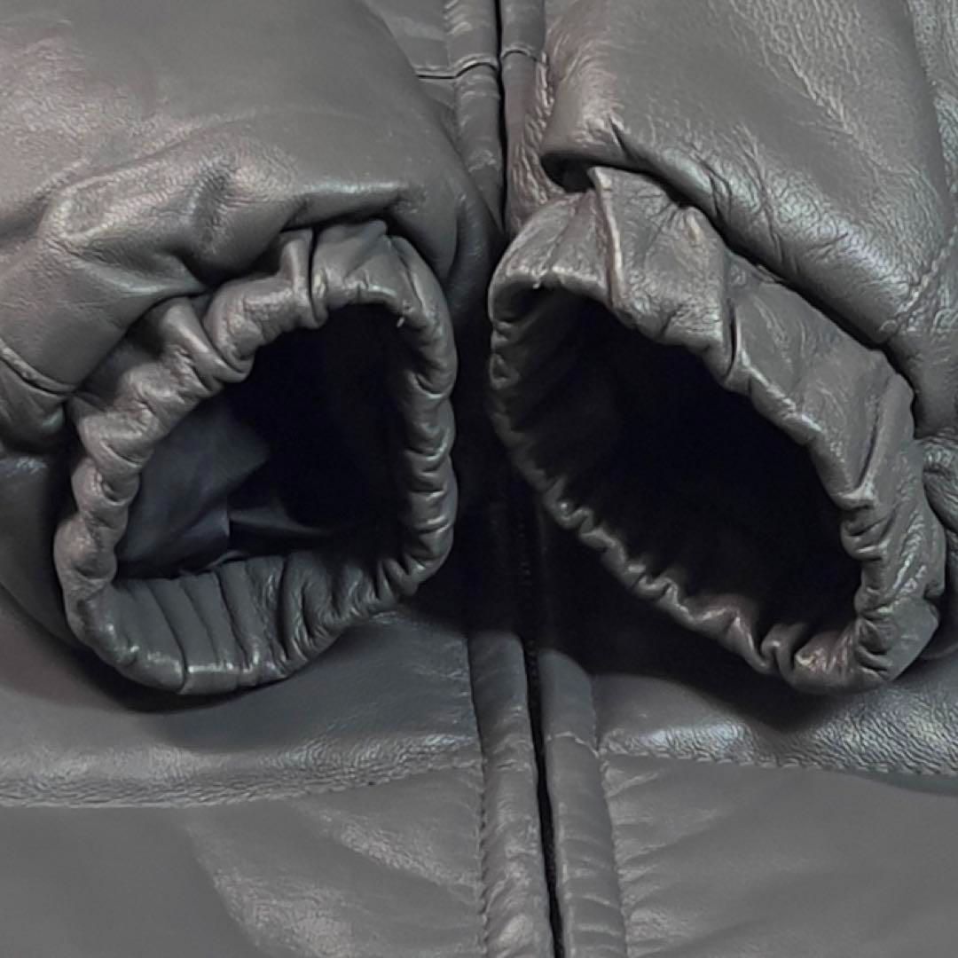 アメリカ製 Schott 38 ショット M レザーダウンジャケット JJ625