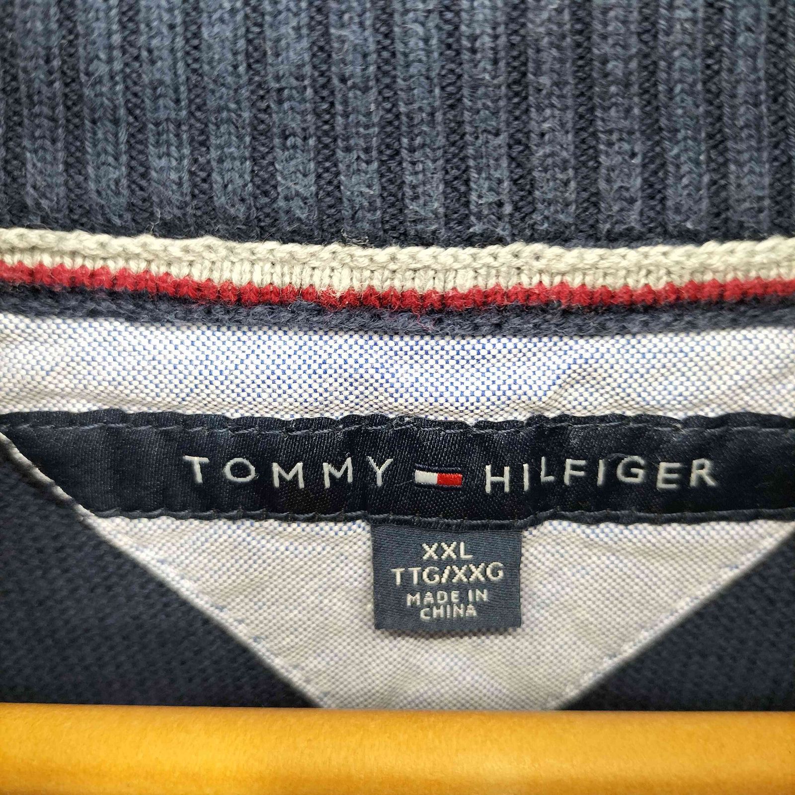 トミーヒルフィガー TOMMY HILFIGER ロゴ刺繍 ハーフジップ