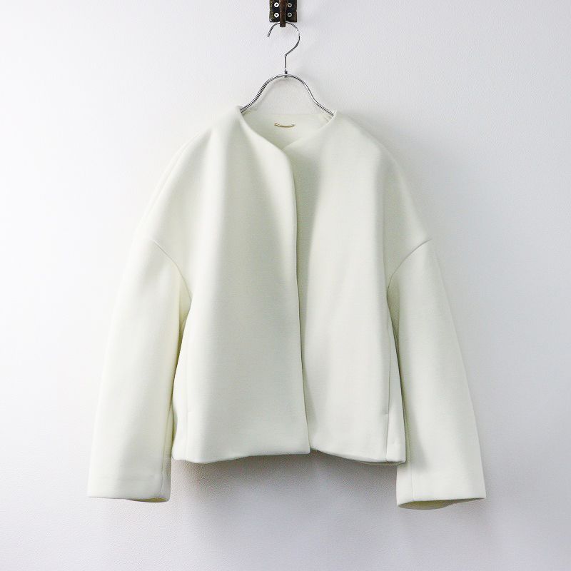 Plage スポンジショートコート ホワイト 定価2.9万 2023SS プラージュ  