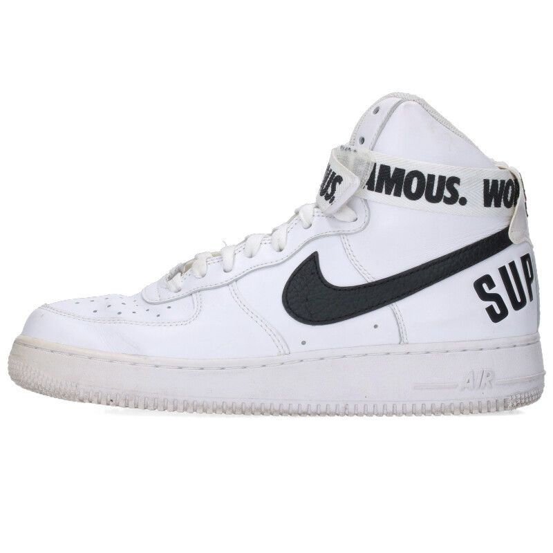 ナイキ ×シュプリーム SUPREME AIR FORCE 1 HIGH SUPREME SP 698696-100 エアフォース1ハイスニーカー  メンズ 26.5cm - メルカリ