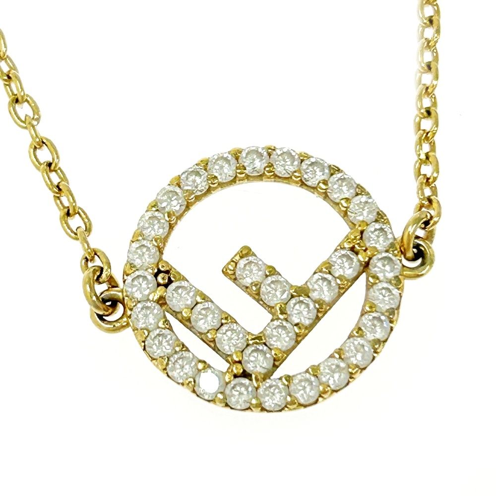 中古】FENDI フェンディ GP ラインストーン エフイズ