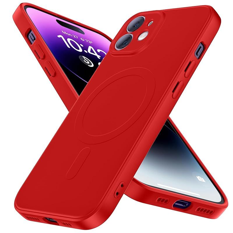 新品　iPhone 12 Mini ケース シリコン Magsafe対応薄型 米軍MIL規格 tpu スリム 磨り表面 指紋防止 柔らかい裏地 iPhone 12 Mini ケース 耐衝撃 ワイヤレス充電対応ストラップホール付き 黄ばみなし レ