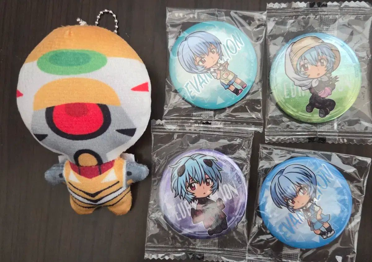 3) エヴァ 缶バッジ 綾波レイ d*3様 新世紀エヴァンゲリオン 綾波レイ