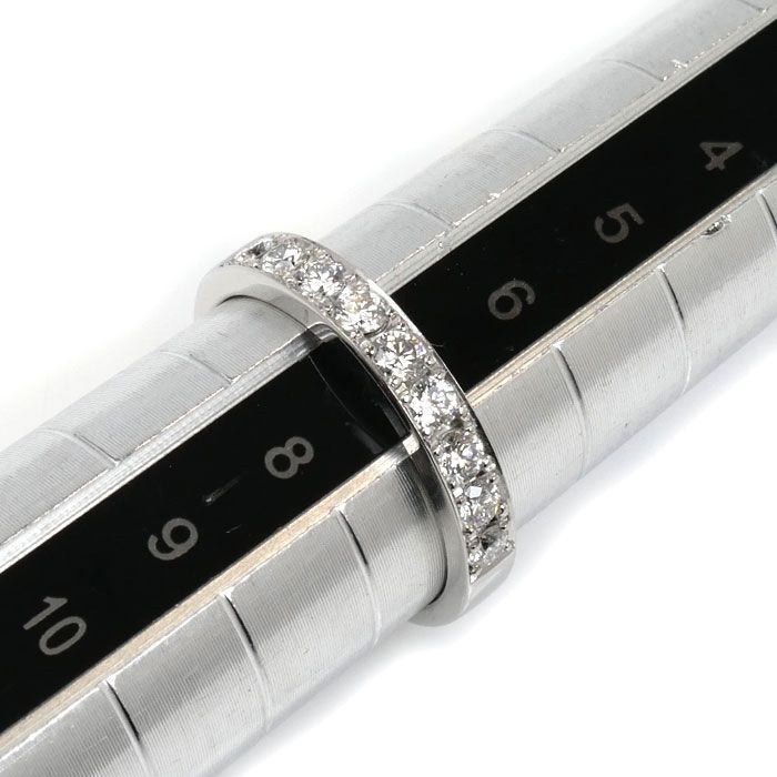 TASAKI タサキ Pt900プラチナ ハーフエタニティ 9PD リング