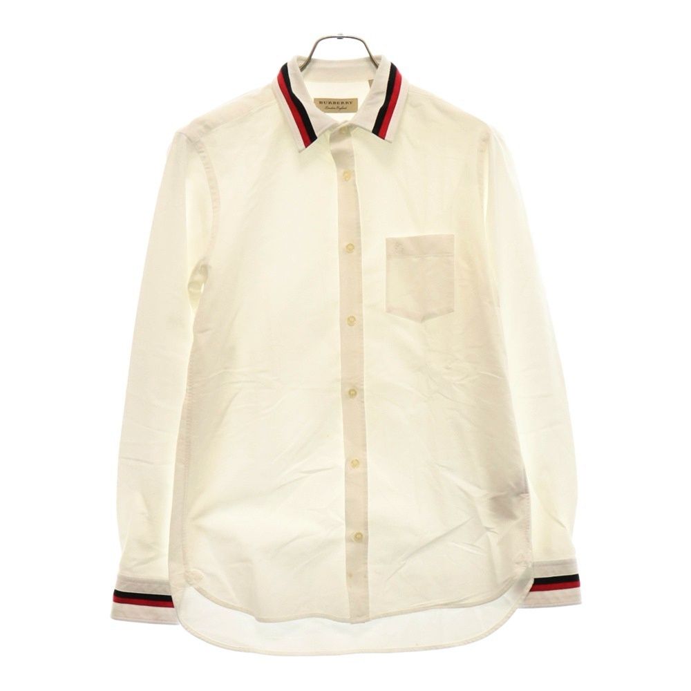 BURBERRY ホワイト ストライプカラー 長袖シャツ 【公式通販】