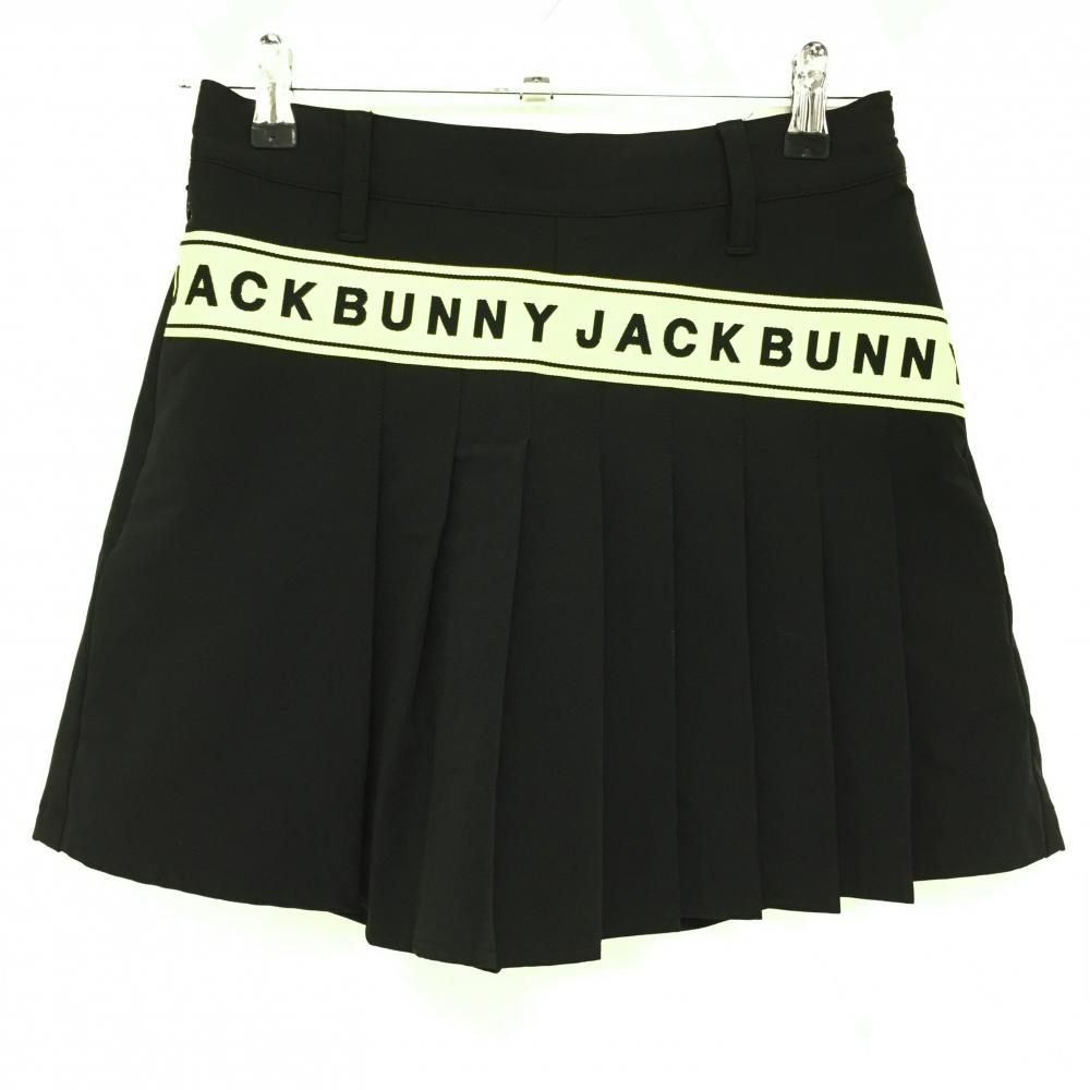 Jack Bunny!! ジャックバニー スカート イエロー×黒 裾ロゴ 内側