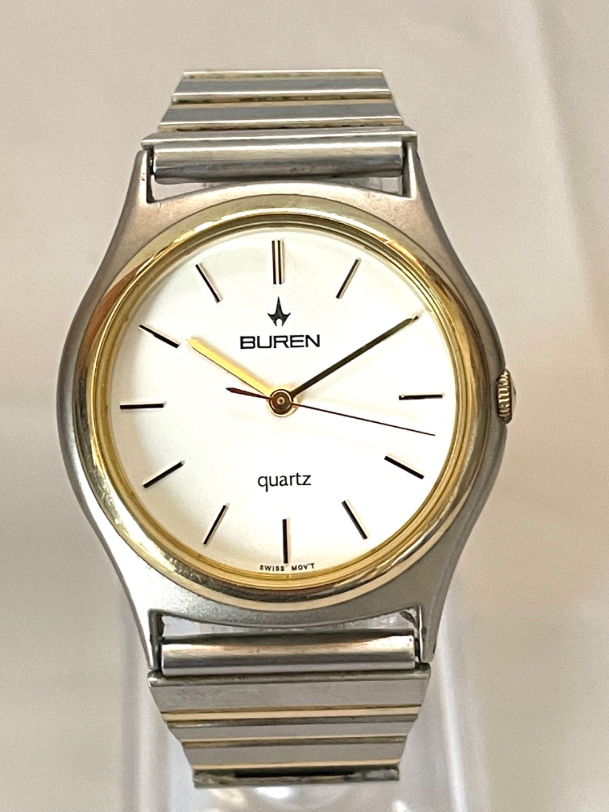 BUREN 0W-BU-217339 腕時計 ビューレン Swiss ゴールド コンビ 3 針 