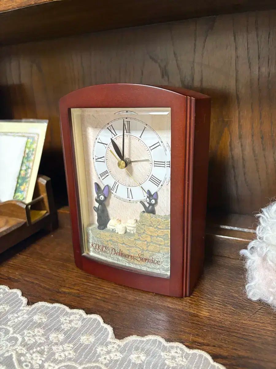 レトロ 魔女配達人 キキ オルゴール アラーム 時計