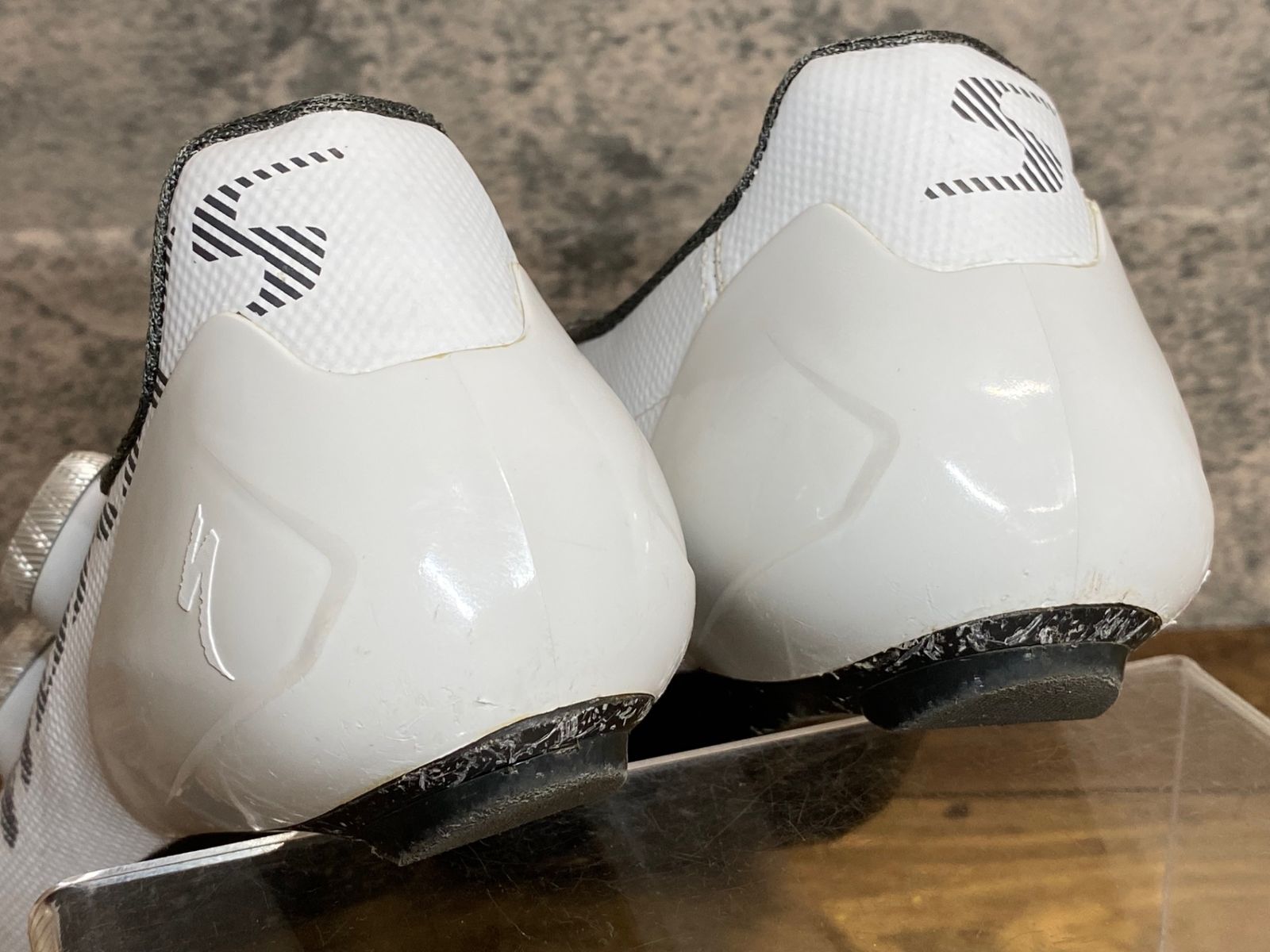 JK227 スペシャライズド SPECIALIZED S-WORKS VENT ビンディングシューズ 白 EU40 3穴 BRIGHTFACE_UK