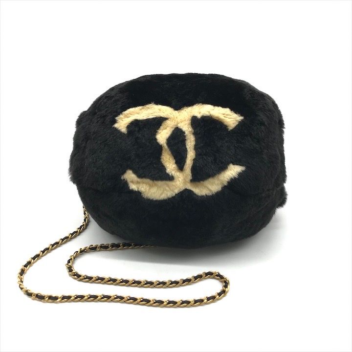 美品 CHANEL シャネル ココマーク チェーン ショルダー バッグ ラパン