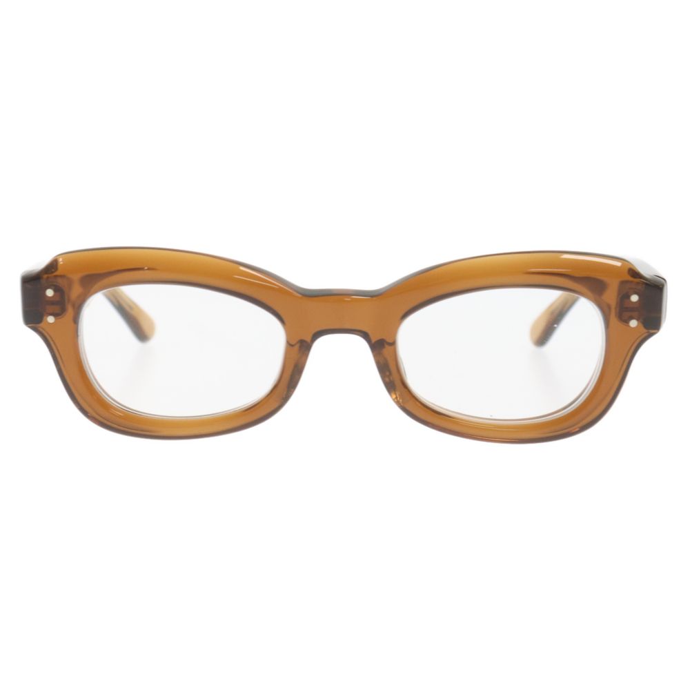 EFFECTOR エフェクター Lightnin' ライトニン クリアフレーム メガネ 眼鏡 度入り ブラウン EFFECTOR (エフェクター) Lightnin' ライトニン クリアフレーム メガネ