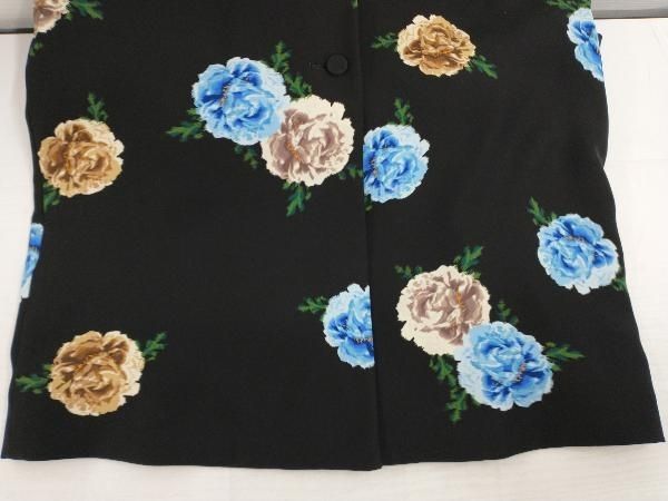 美品　KENZO PARIS ケンゾー　ジャケット　ブルゾン　フルジップ　花柄 COMPOSITION BY KENZO ヴィンテージ ジャケット 花柄 38 ブルー