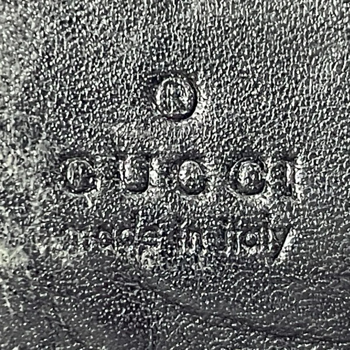 〜サンプル画像〜 GUCCI グッチ グッチシマ レザー 2つ折財布 146226 ブラック