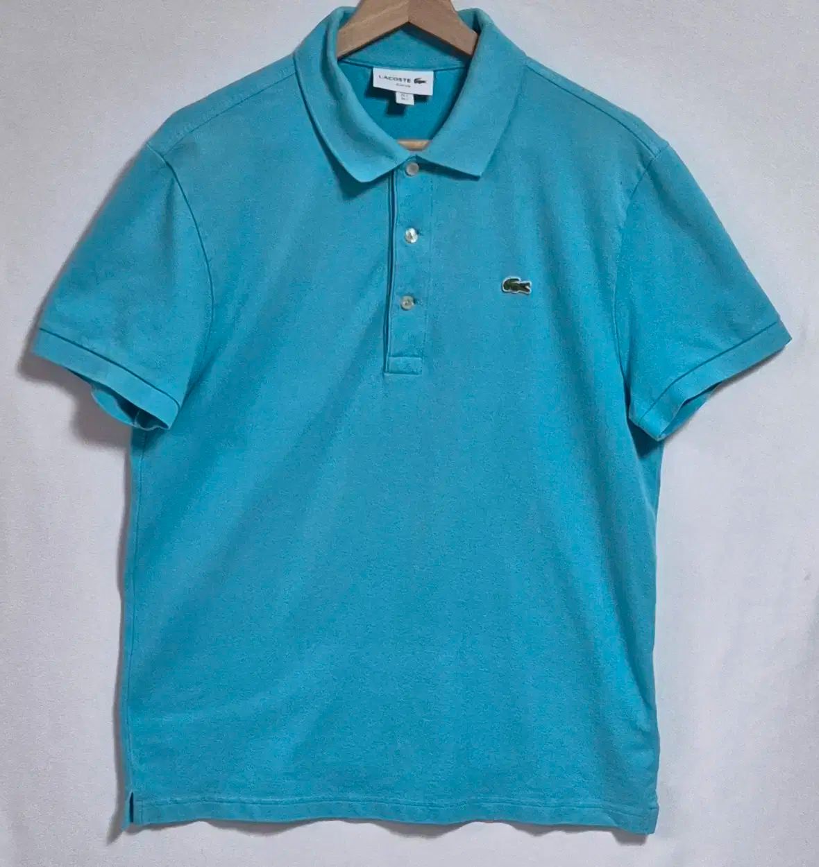 実寸 M （ 95 ） LACOSTE(ラコステ) ライトブルー PK 半袖Tシャツ