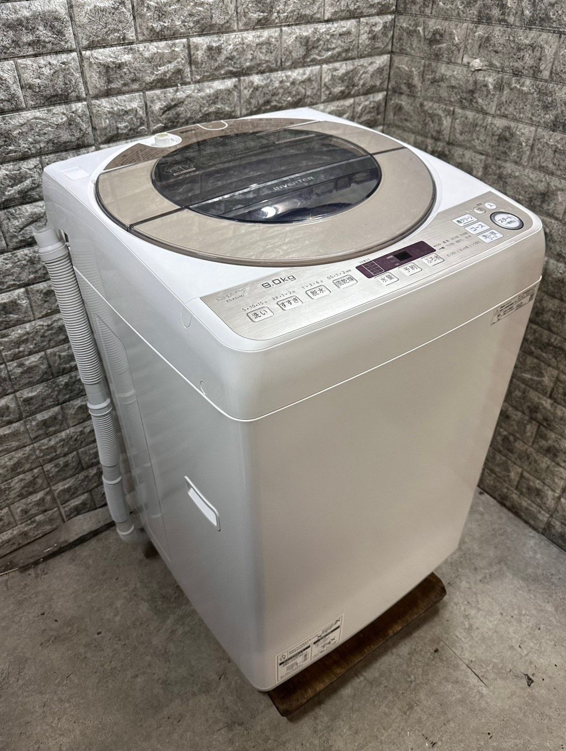 大阪送料無料☆3か月保障付き☆洗濯機☆2015年☆シャープ☆5.5㎏☆ES