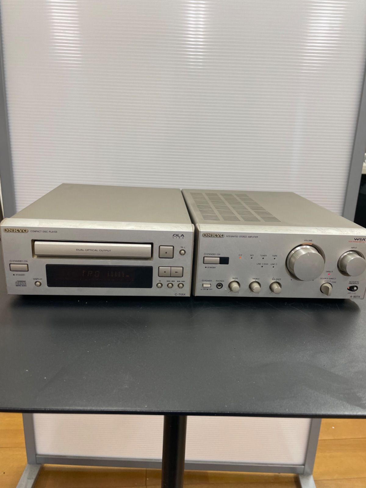 ONKYO INTEC205 A-907X CD MD FM/AMチューナー - メルカリ