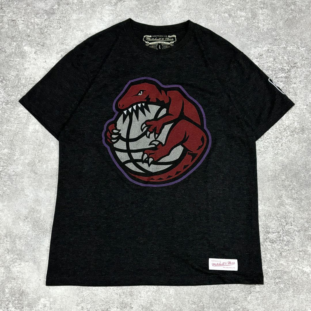 NBA トロント・ラプターズ ロゴ プリント Tシャツ Mitchell & Ness 