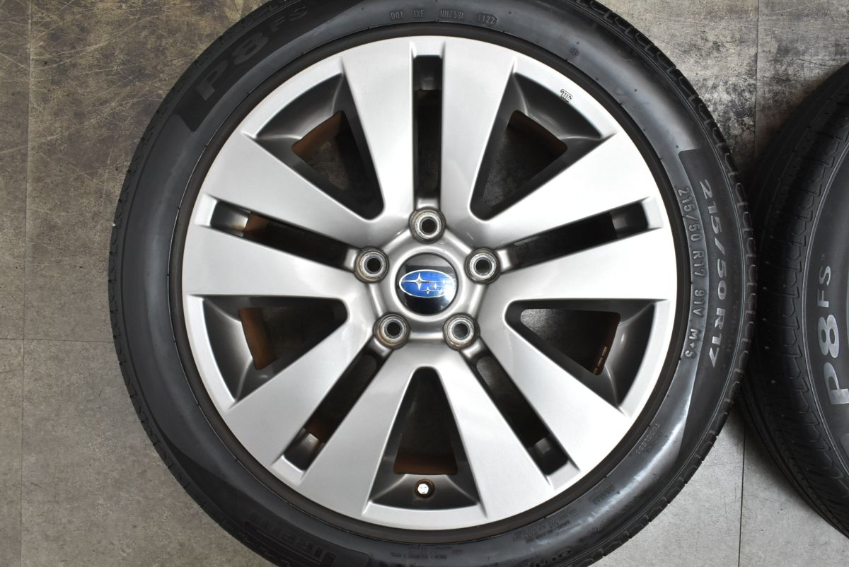 スバル レヴォーグ純正17インチ アルミホイールセット 美品】スバル VN5 レヴォーグ 純正 17in 7J +55 PCD114.3 ヨコハマ