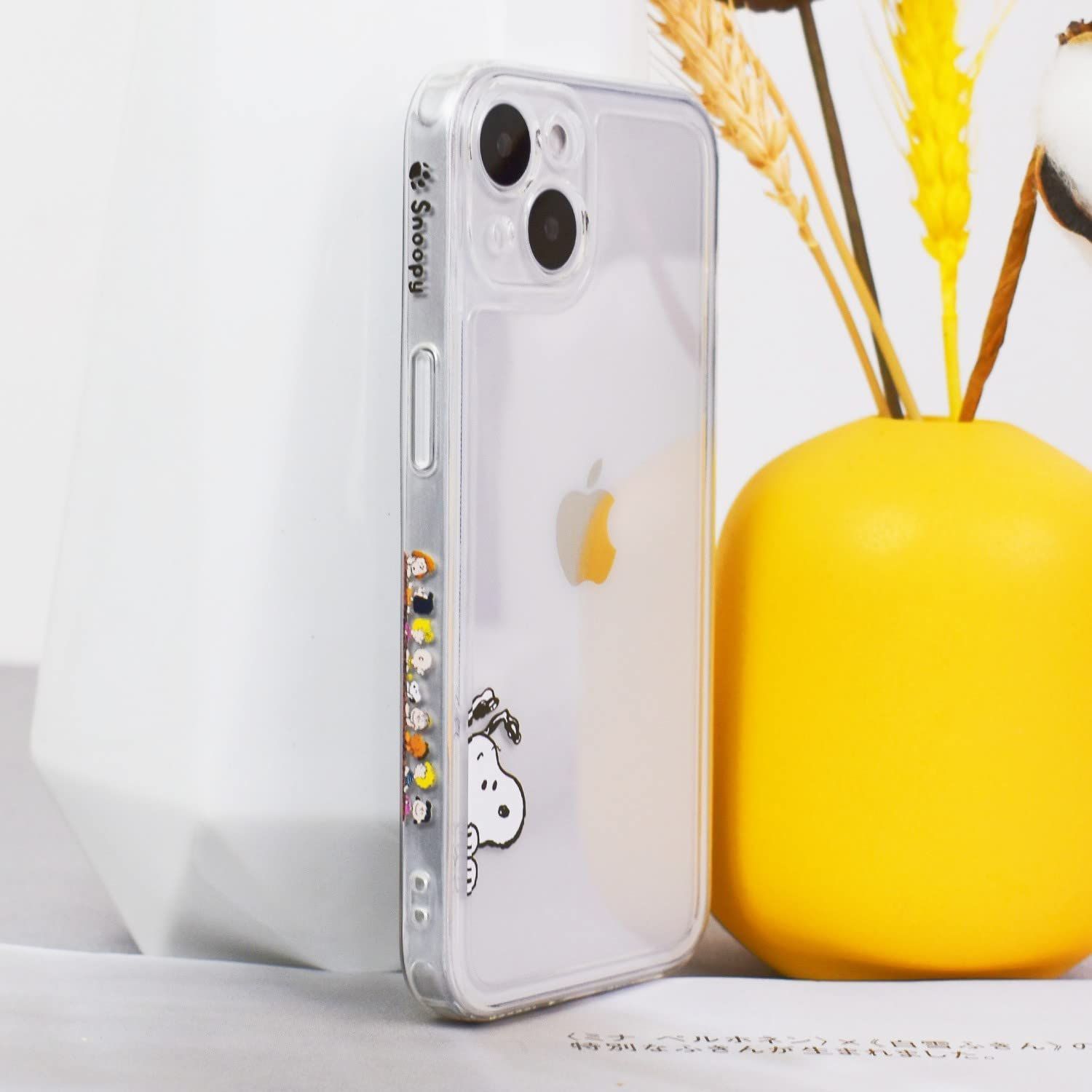 【人気商品】用 ケース キャラクター スマホケース 萌えキャラ可愛い スマートフォンケース iPhone14 カバー レンズ保護 防キズ 高耐久性 ワイヤレス充電対応 スヌーピー アンチ指紋 良質テク