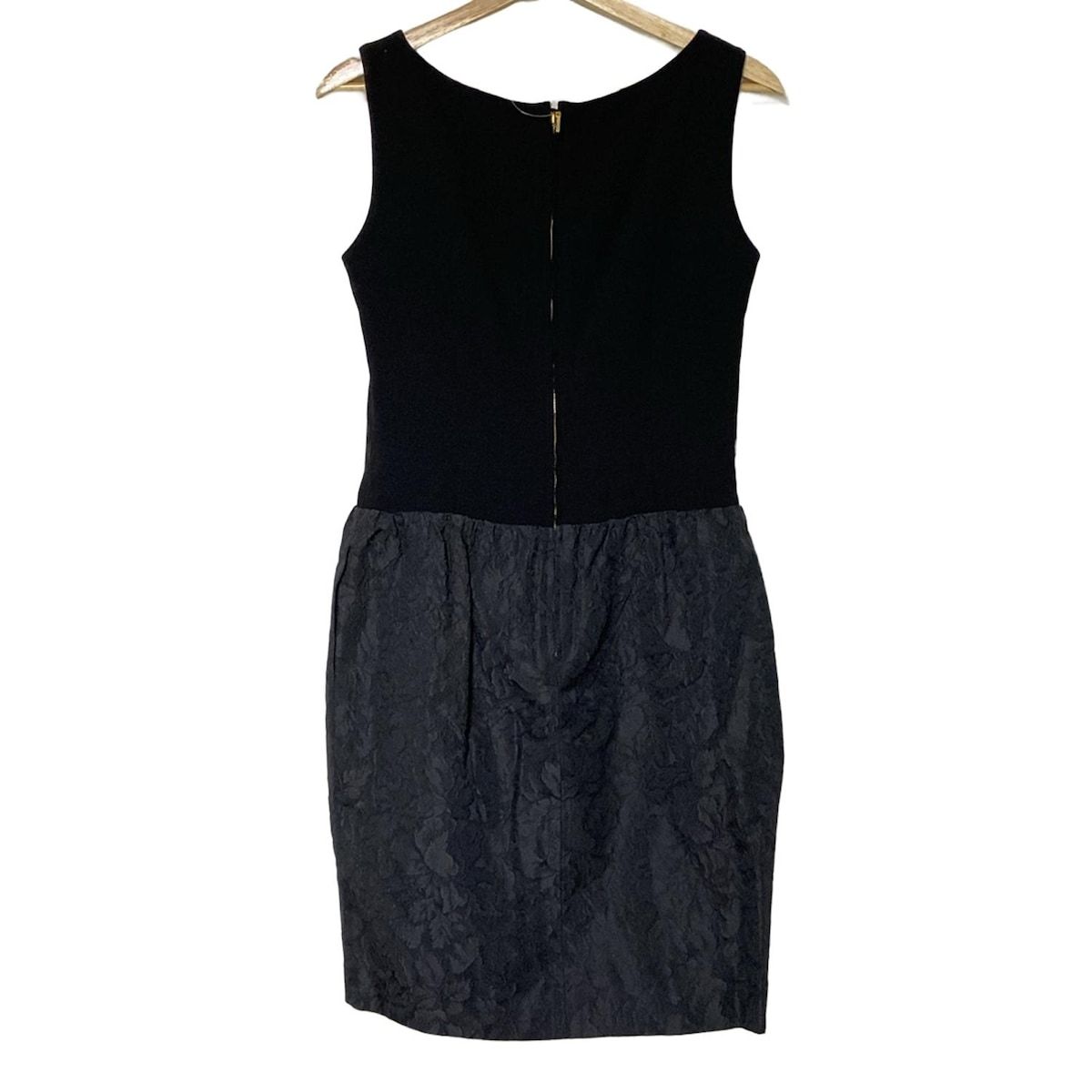 EPOCA(エポカ) ワンピース サイズ40 M レディース - 黒 長袖/ひざ丈/ニット