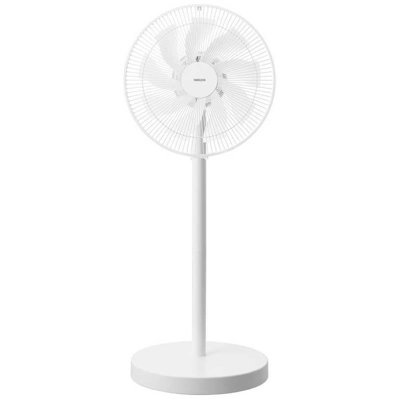 未開梱 ヤマゼン 扇風機 DCモーター搭載 省エネタイプ 自動首振り機能あり 30cm 7枚 コンパクト収納 左右首振角度4段階 リモコン付き ホワイト YHX-FGD304-W