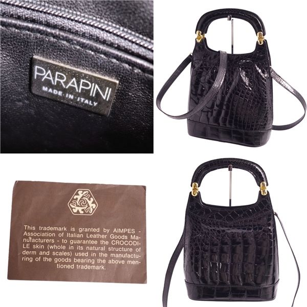 美品 パラピニ PARAPINI バッグ 2way ハンドバッグ ショルダーバッグ 