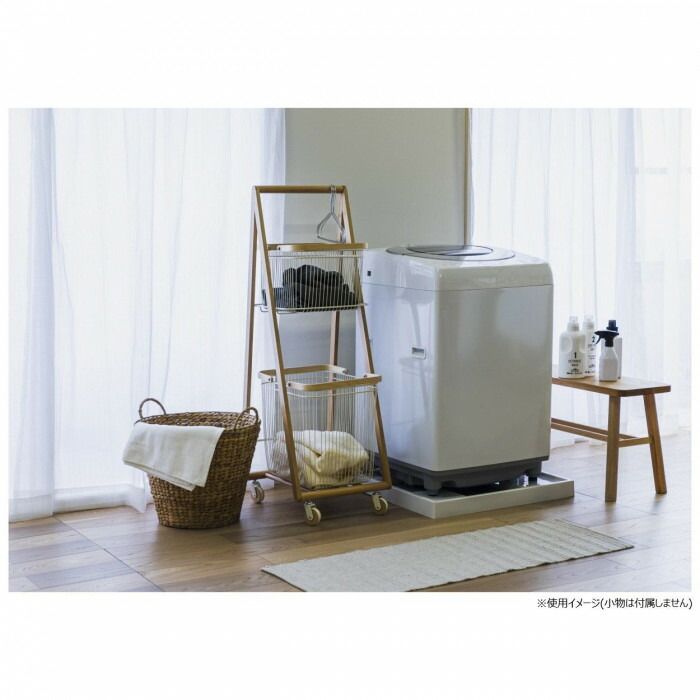 弘益 KOEKI MASH リヴ キャリーバスケットワゴンL ホワイト LIVCL2WH