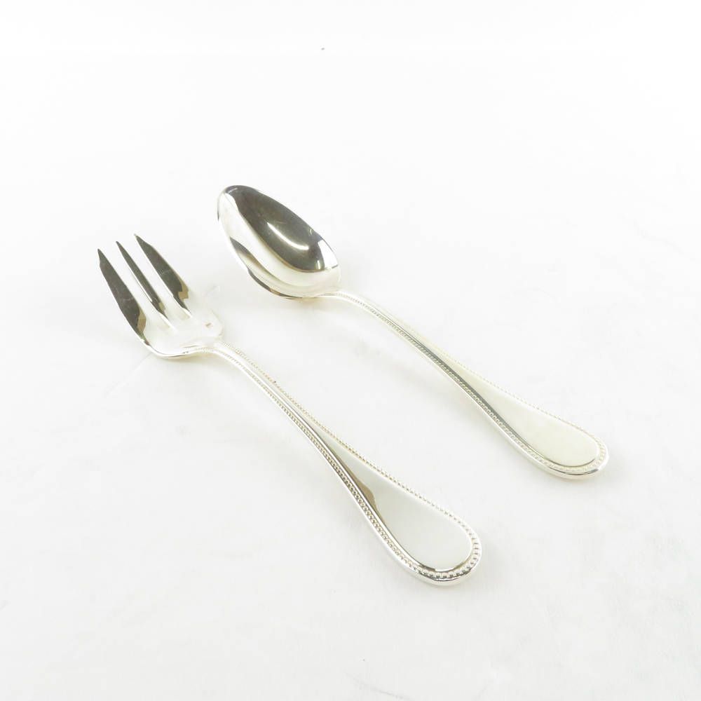 美品 クリストフル パール ケーキフォーク コーヒースプーン 12点 箱