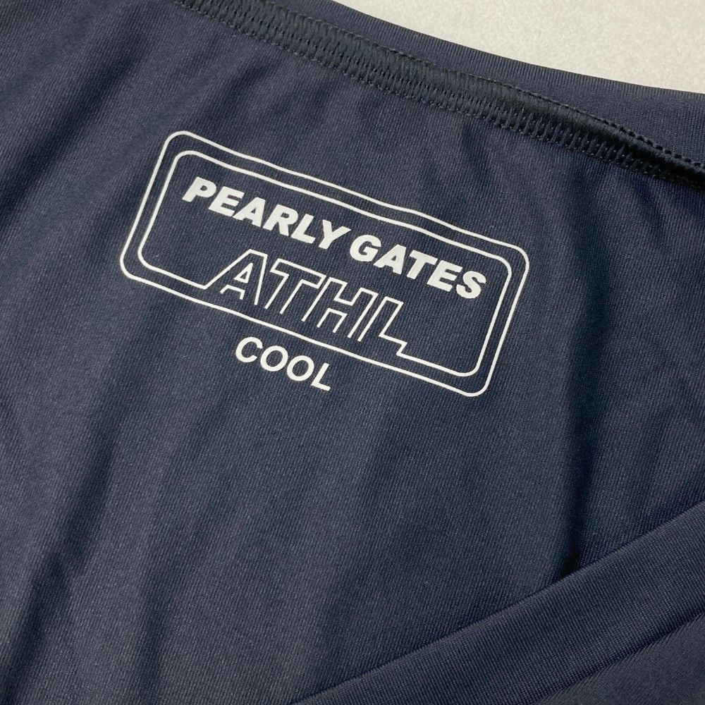 サイズ：5 PEARLY GATES パーリーゲイツ  長袖インナーTシャツ  ネイビー系 [240101464238] ゴルフウェア メンズ ストスト サイズ：5 PEARLY GATES パーリーゲイツ 長袖インナーTシャツ