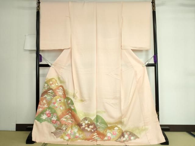 平和屋着物○訪問着 枝花文 金彩 仮絵羽 正絹 逸品 未使用 DAAV4970ud