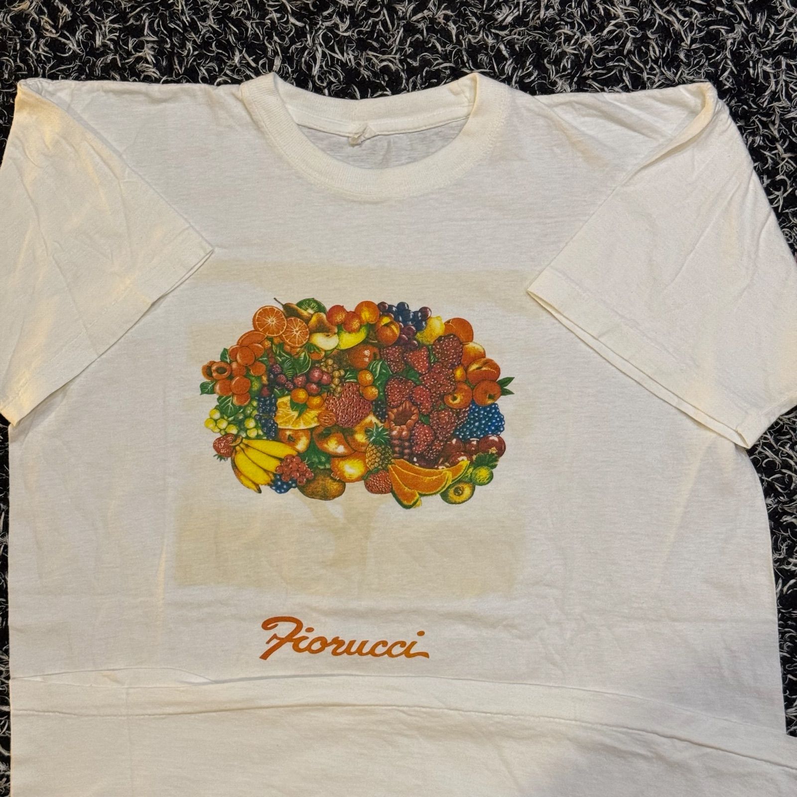 トップス 80s Fiorucci フィオルッチ ブランド フルーツアート アートT 