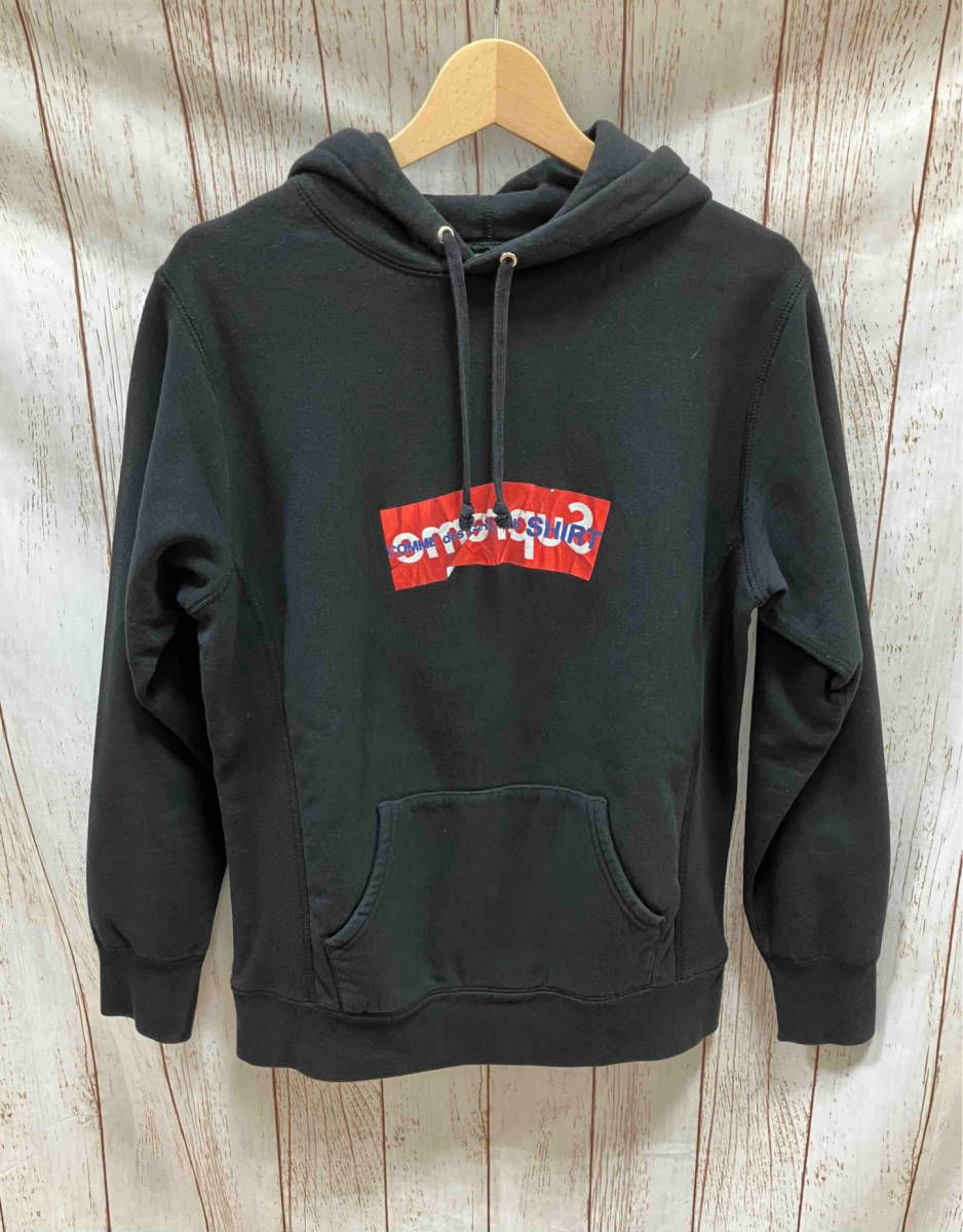 Supreme × COMME des GARCONS SHIRT 17SS／Box Logo Hooded Sweatshirt パーカー／Sサイズ／ブラック  - メルカリ