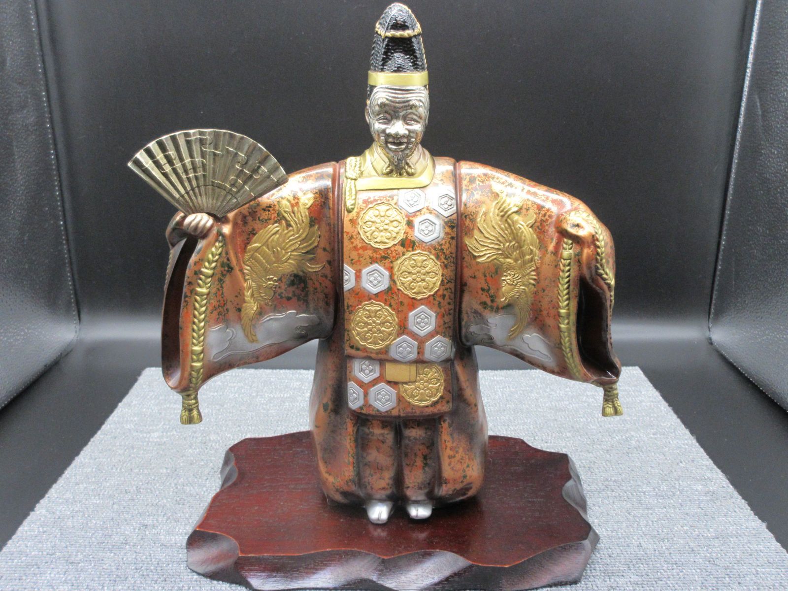 逸品 金工師 雅章 造 在銘 鋳銅 「舞翁」 】鋳銅 能面 6.3kg