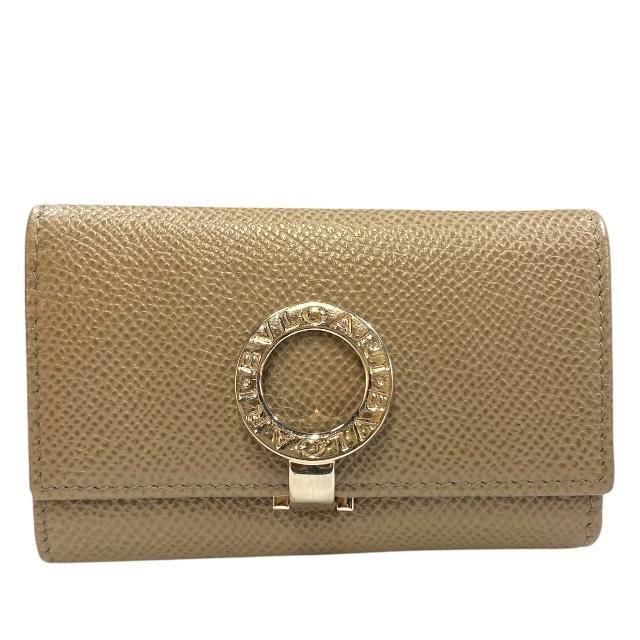BVLGARI ブルガリ 6連 キーケース キーリング コンパクト ロゴクリップ