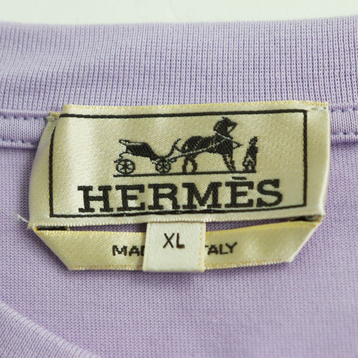 極美品○23SS HERMES エルメス ステッチデザイン クルーネック 半袖T