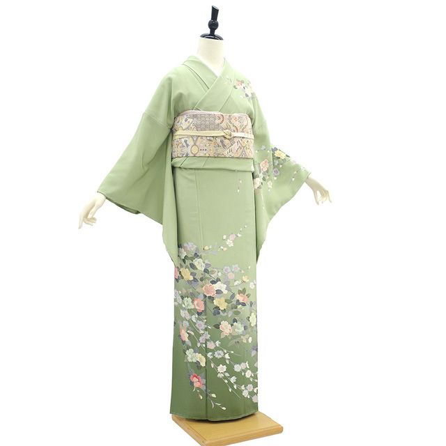 (葉月市) No.2455 未使用シリーズ正絹作家物友禅訪問着　落款　美品 新古品】 訪問着 着物 未使用 正絹 フォーマル 手描き友禅 作家