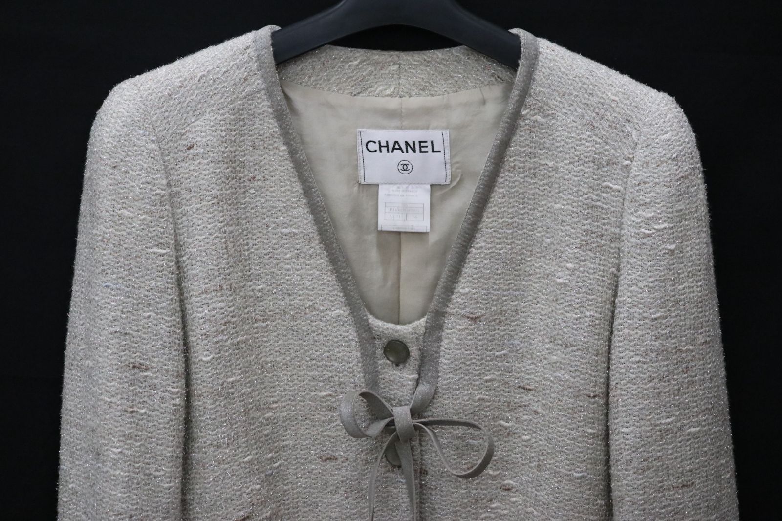 CHANEL (シャネル) ツイードジャケット ブラック サイズ:36