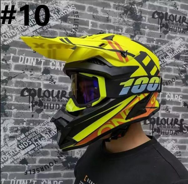 ゴーグル付き ATV バイク オフロードヘルメット フルフェイスヘルメット Ｂ FFCRYSTALESIA_COM