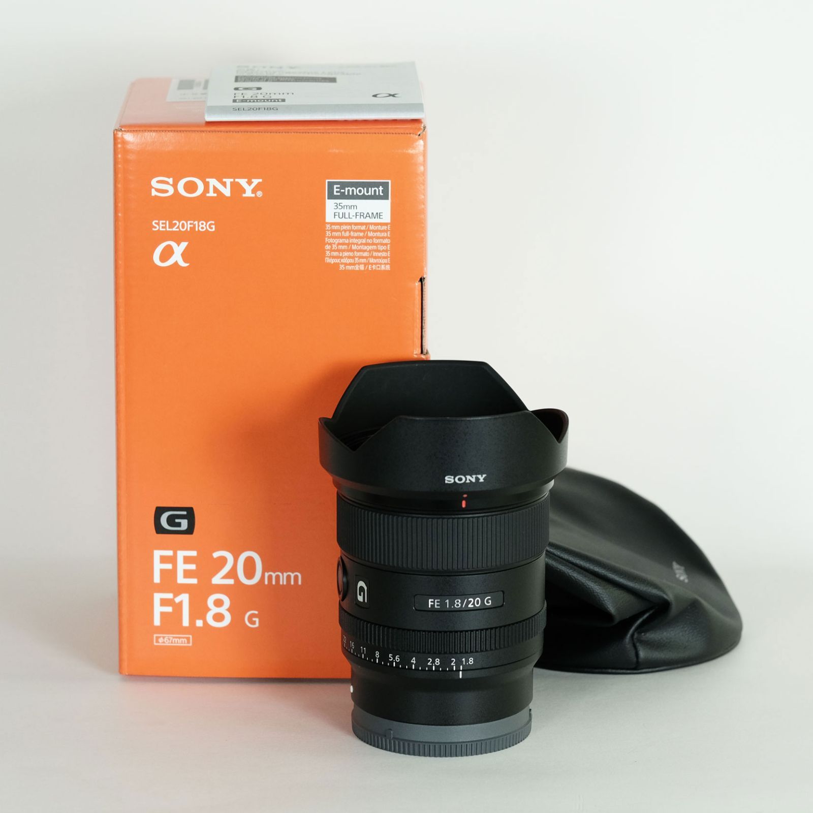 極美品】Sony 20mm f1.8