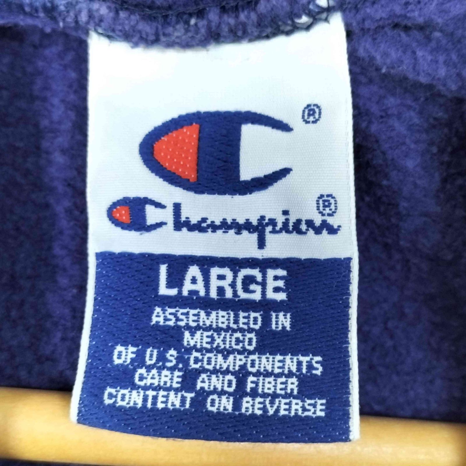 Champion 極上の茄子紺 鬼フェード 袖太 ボロスウェット フーディー f-box_champion-s4574