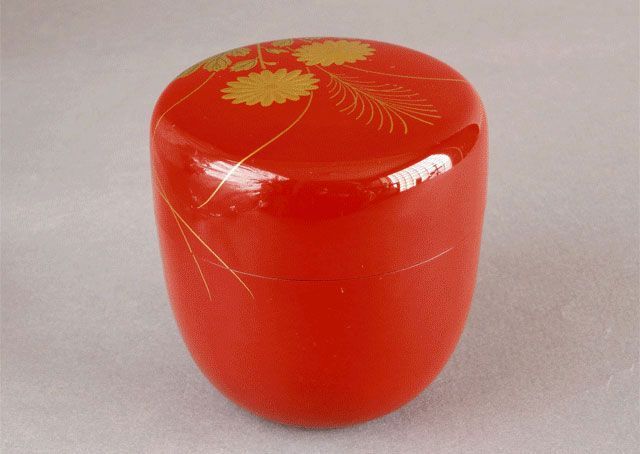 一流の品質 村山 洋鳳 花篭 蒔絵 朱 中棗 - メルカリ 棗