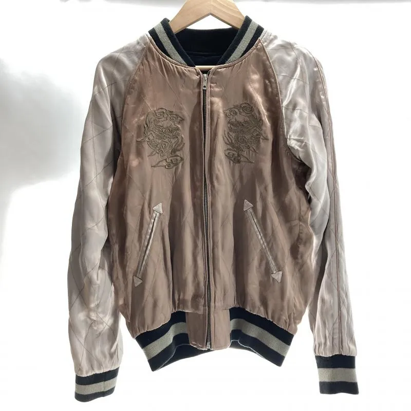 【ミヤザワ専用】ｗｊｋ ✨️スタジャン　切り替え　袖レザー　牛革　カウレザー　中綿 ミヤザワ専用】wjk ✨️スタジャン 切り替え 袖レザー 牛革