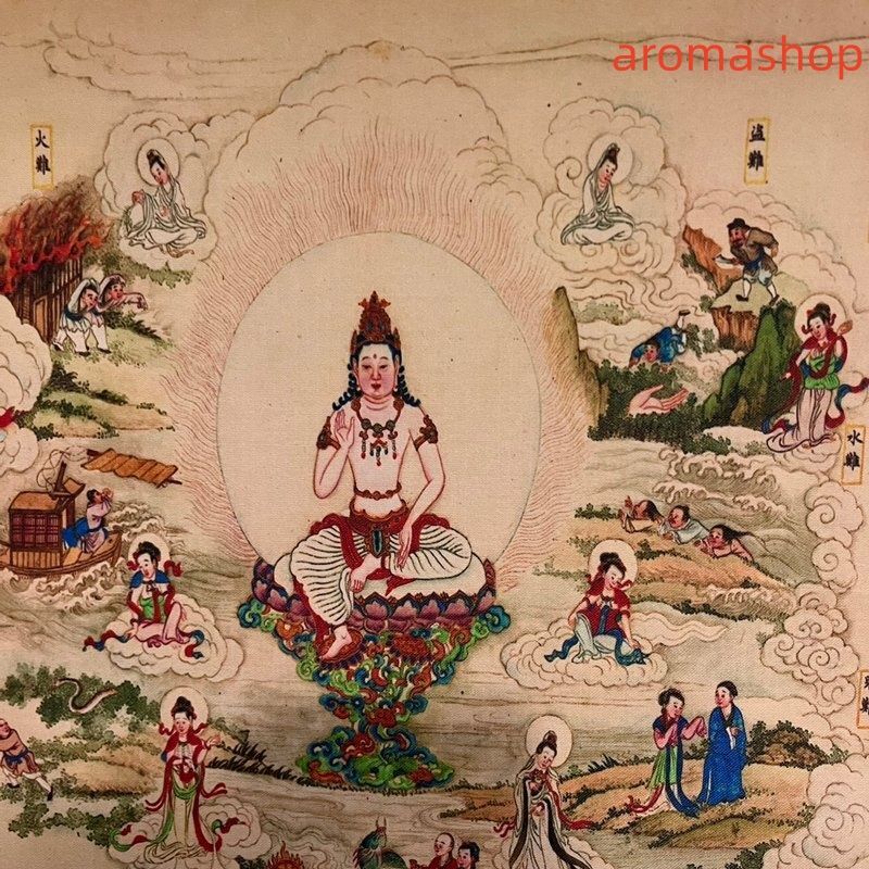 中国書画 長巻 法界源流図 鑑賞 横軸 掛け軸 巻き物 装飾 中国