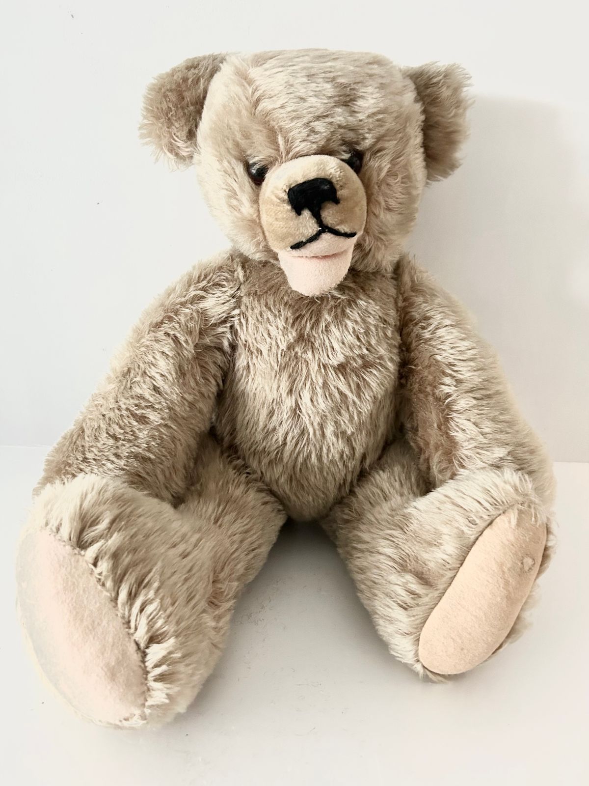 Germany Vintage】ハーマン社 オープンマウスベア ぬいぐるみ 大 ⑤