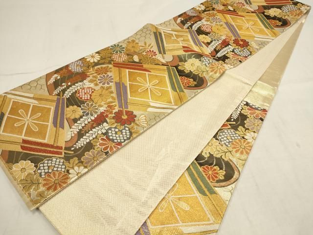 平和屋着物○和装小物 帯締め10本 奈良組 佐賀錦 くみひも 金糸